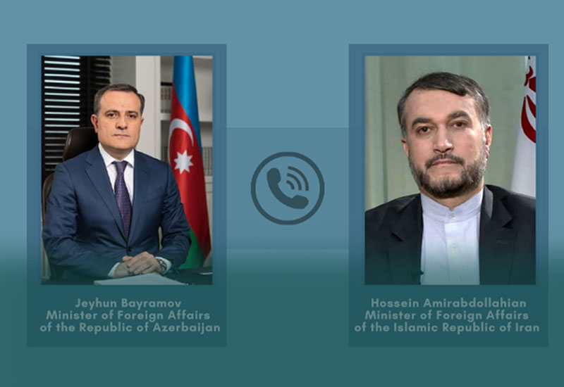 Azərbaycan və İran XİN rəhbərləri telefonla danışıblar