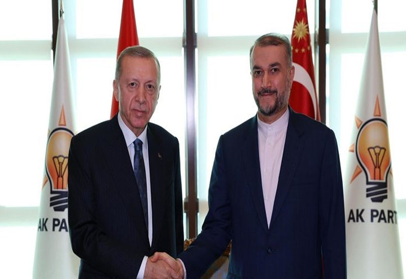 İran XİN rəhbəri Türkiyə prezidenti ilə görüşüb