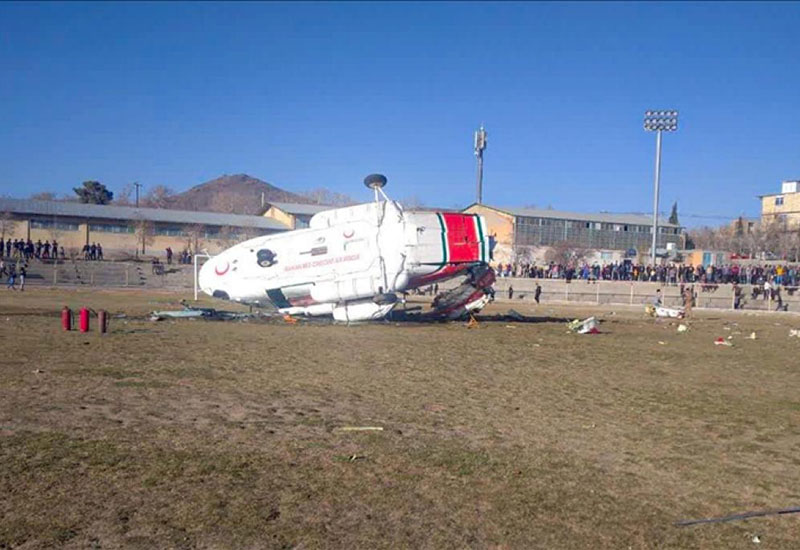 İranda naziri daşıyan helikopter qəzaya uğrayıb