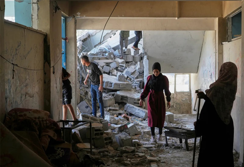 İsrail məcburi köçkünlər üçün sığınacaq olan məktəbi bombaladı