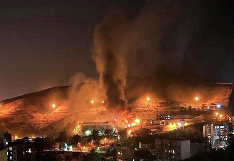 Tehran bazarında yanğın olub